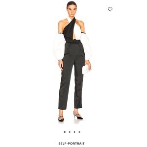 Self-Portrait Front Cross Jumpsuit
